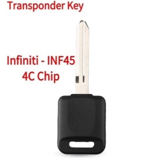 1997-2001 Infiniti - INF45 Transponder Key (4C Chip)(Aftermarket chip/OEM chip )(No logo)